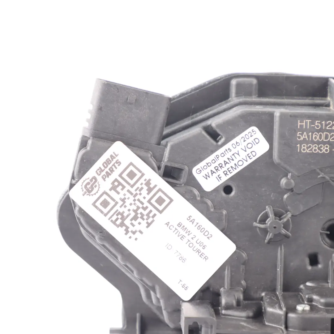 Door Lock BMW U06 Rear Right O/S System Latch Locking Mechanism to with Part number 5A160D2 Door Lock BMW U06 Rear Right O/S System Latch Locking Mechanism - SKU 5A160D2 - Part number 5A160D2