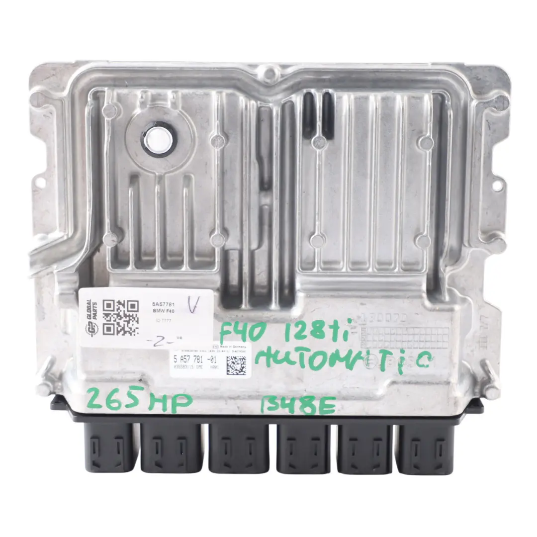 128ti B48 265HP Engine Control Module Unit ECU DME Automatic to BMW F40 with Part number 5A57781 BMW F40 128ti B48 265HP Engine Control Module Unit ECU DME Automatic - SKU 5A57781 - Part number 5A57781