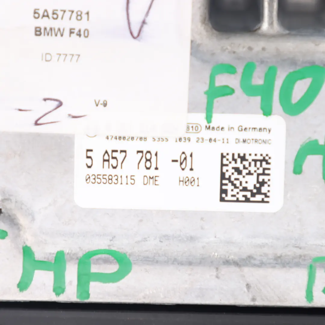 128ti B48 265HP Engine Control Module Unit ECU DME Automatic to BMW F40 with Part number 5A57781 BMW F40 128ti B48 265HP Engine Control Module Unit ECU DME Automatic - SKU 5A57781 - Part number 5A57781