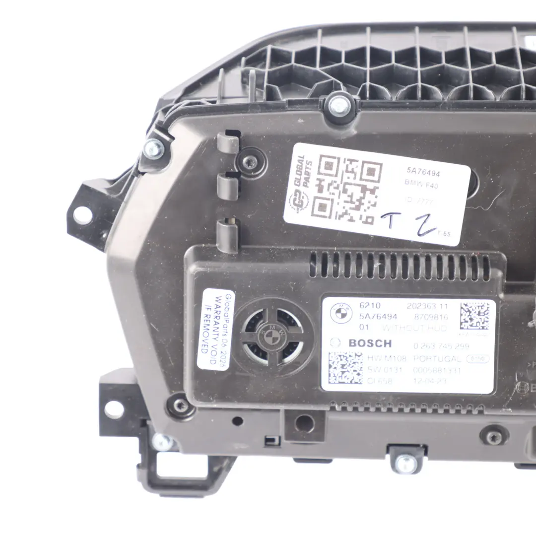 BMW F40 Digital Screen Instrument Cluster Speedometer Clocks - SKU 5A76494 - Part number 5A76494