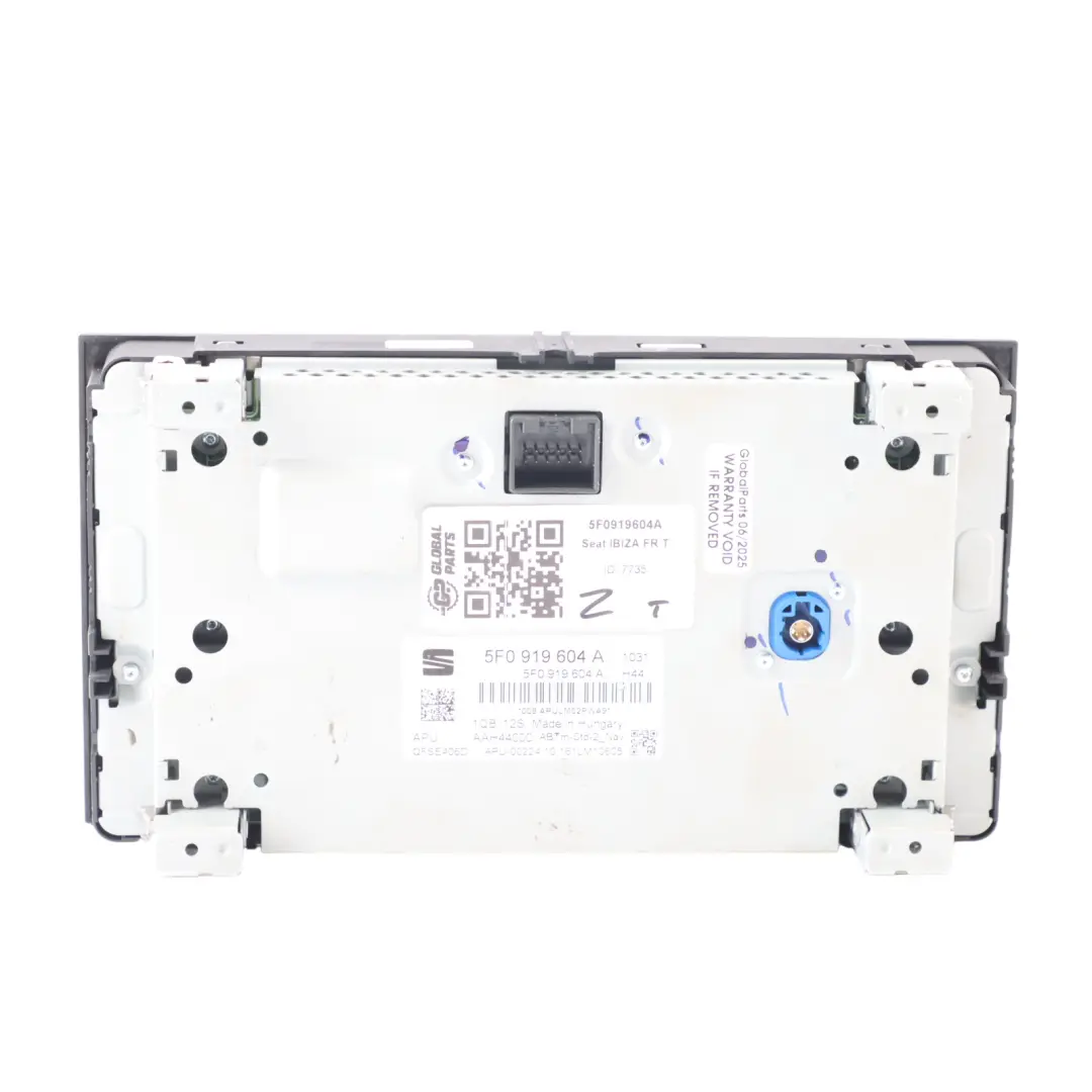 Hauptgerät Seat Ibiza 6J Leon 5F Audio Radio Player Sat Navigation - SKU 5F0919604A - Teilenummer 5F0919604A