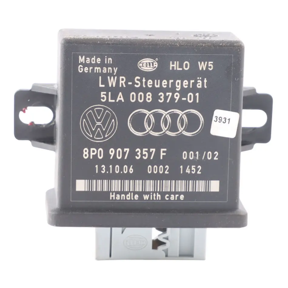 Headlight Head Light Lamp Range Control Unit Module ECU Audi S4 B7 - SKU 8P0907357F - Part number 8P0907357F