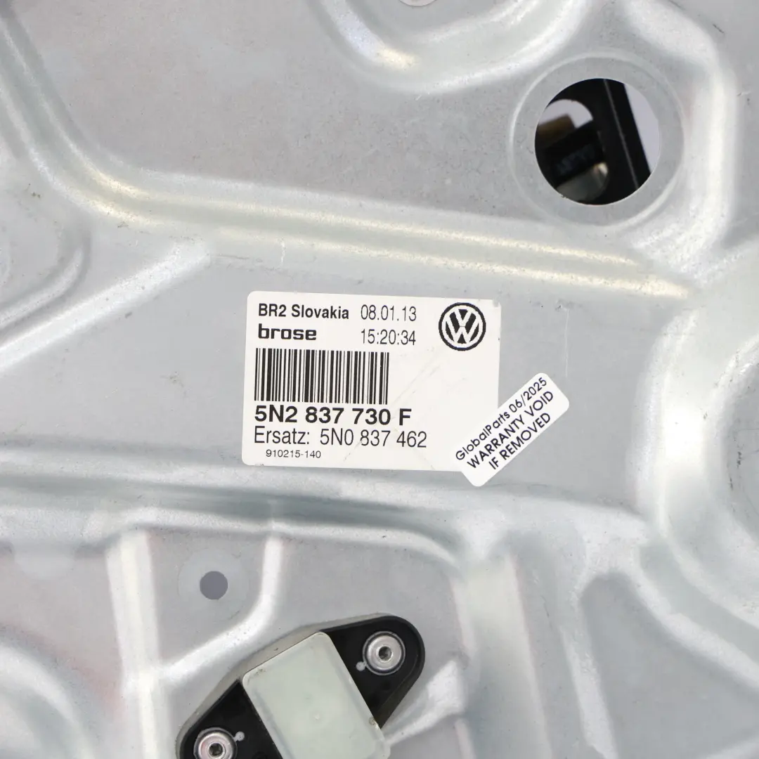 Fenster Heber Vorder Tür Links Regulator 5N0837461 für VW Tiguan 5N mit Teilenummer 5N0837756 VW Tiguan 5N Fenster Heber Vorder Tür Links Regulator 5N0837461 - SKU 5N0837756 - Teilenummer 5N0837756