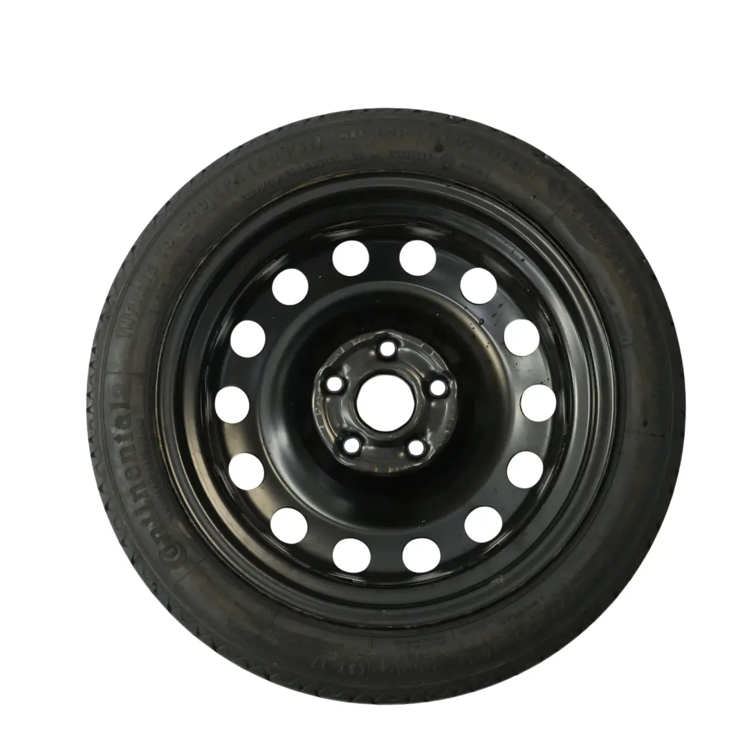 Rueda De Repuesto Acero R16 3.5J ET: 25.5 125/70 para VW Golf Mk7 VII con número de pieza 5Q0601027AR VW Golf Mk7 VII Rueda De Repuesto Acero R16 3.5J ET: 25.5 125/70 - SKU 5Q0601027AR-1 - Número de pieza 5Q0601027AR