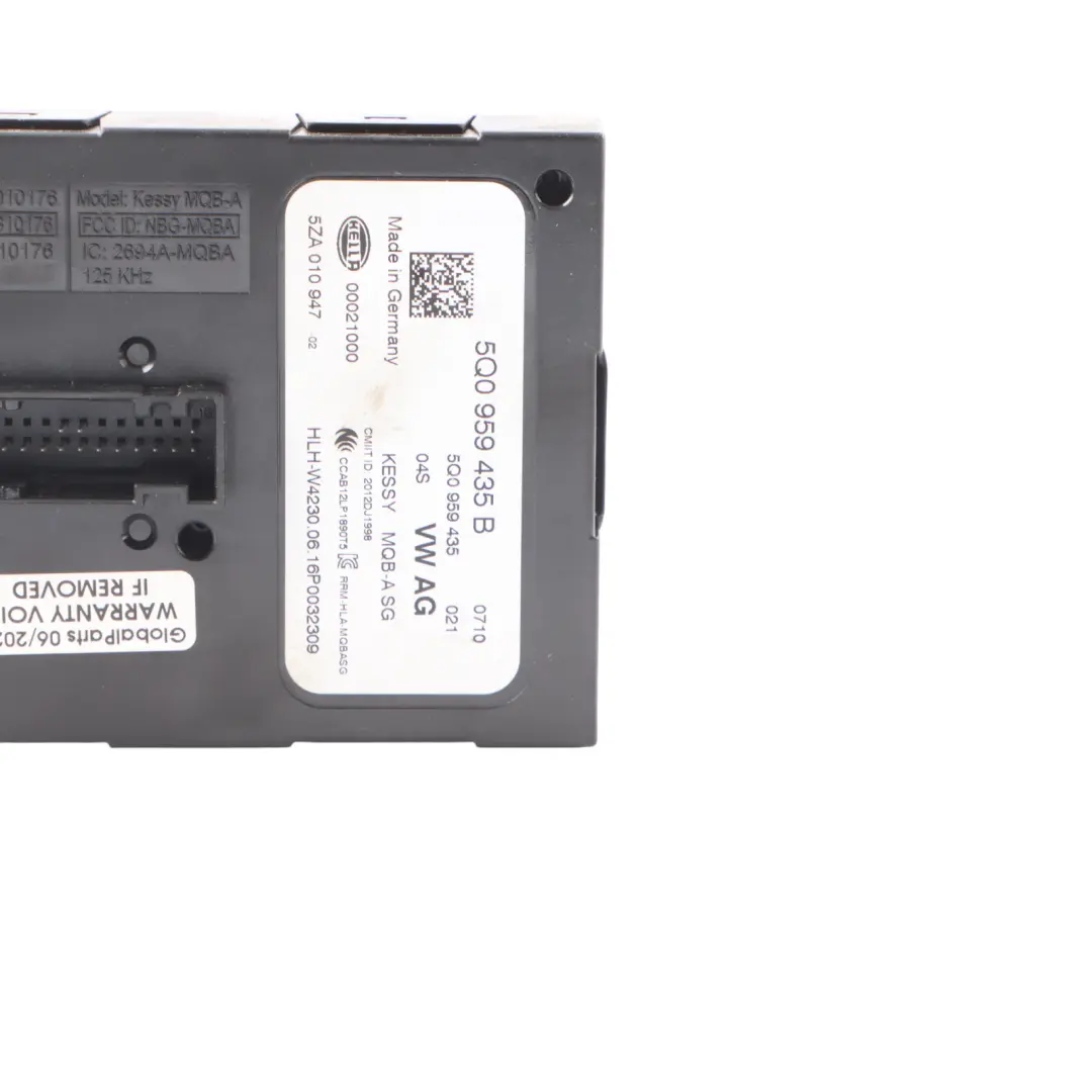 Kessy Module Volkswagen Audi Skoda Seat Keyless Go Entry Control Unit to with Part number 5Q0959435B Kessy Module Volkswagen Audi Skoda Seat Keyless Go Entry Control Unit - SKU 5Q0959435B - Part number 5Q0959435B