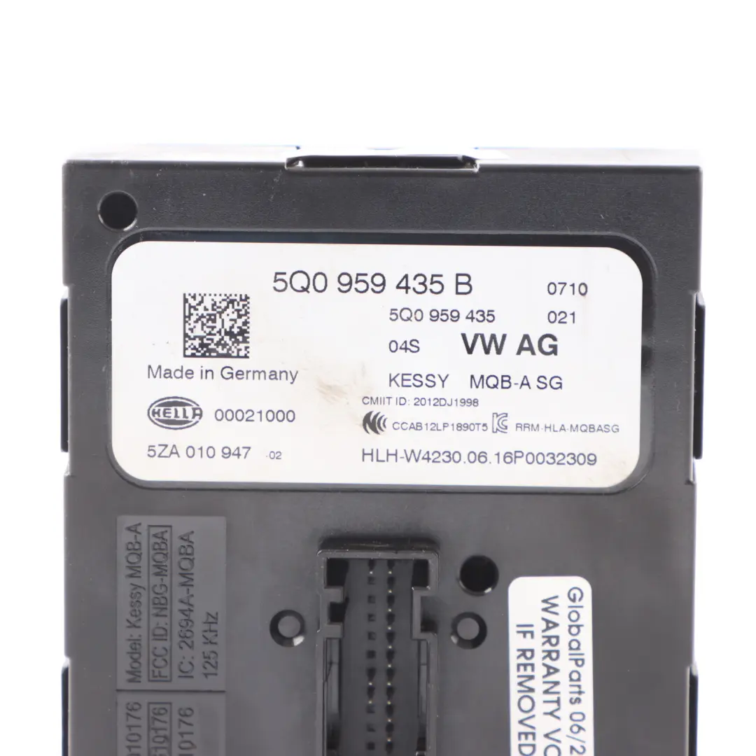 Kessy Module Volkswagen Audi Skoda Seat Keyless Go Entry Control Unit to with Part number 5Q0959435B Kessy Module Volkswagen Audi Skoda Seat Keyless Go Entry Control Unit - SKU 5Q0959435B - Part number 5Q0959435B