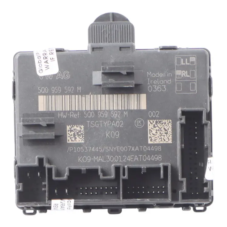 Module Contrôle Porte Avant Côté Passager pour Audi Q2 GA à propos du numéro de pièce 5Q0959592M Audi Q2 GA Module Contrôle Porte Avant Côté Passager - SKU 5Q0959592M - Numéro de pièce 5Q0959592M