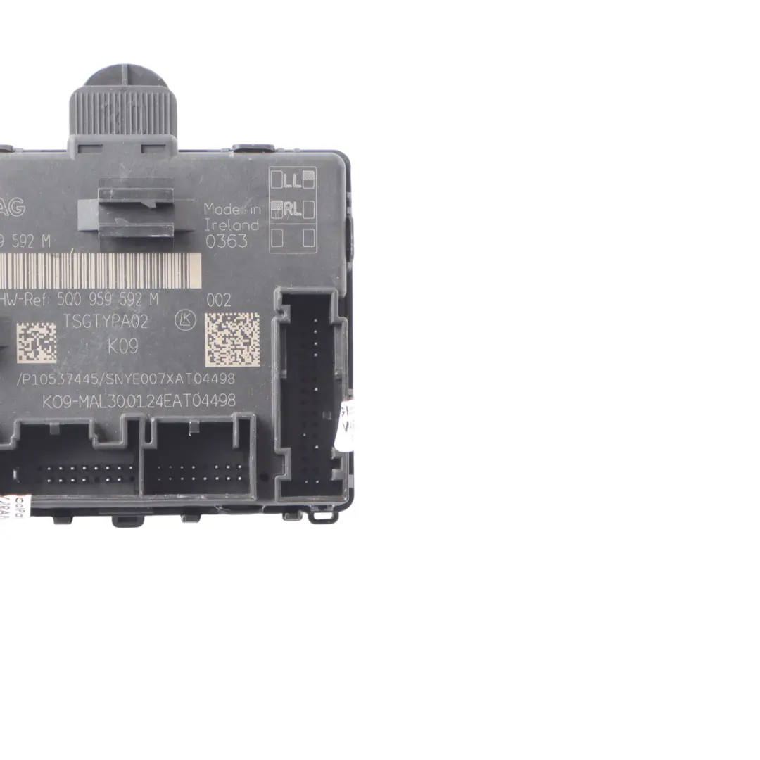 Door Module Control Unit Front Passenger Side to Audi Q2 GA with Part number 5Q0959592M Audi Q2 GA Door Module Control Unit Front Passenger Side - SKU 5Q0959592M - Part number 5Q0959592M