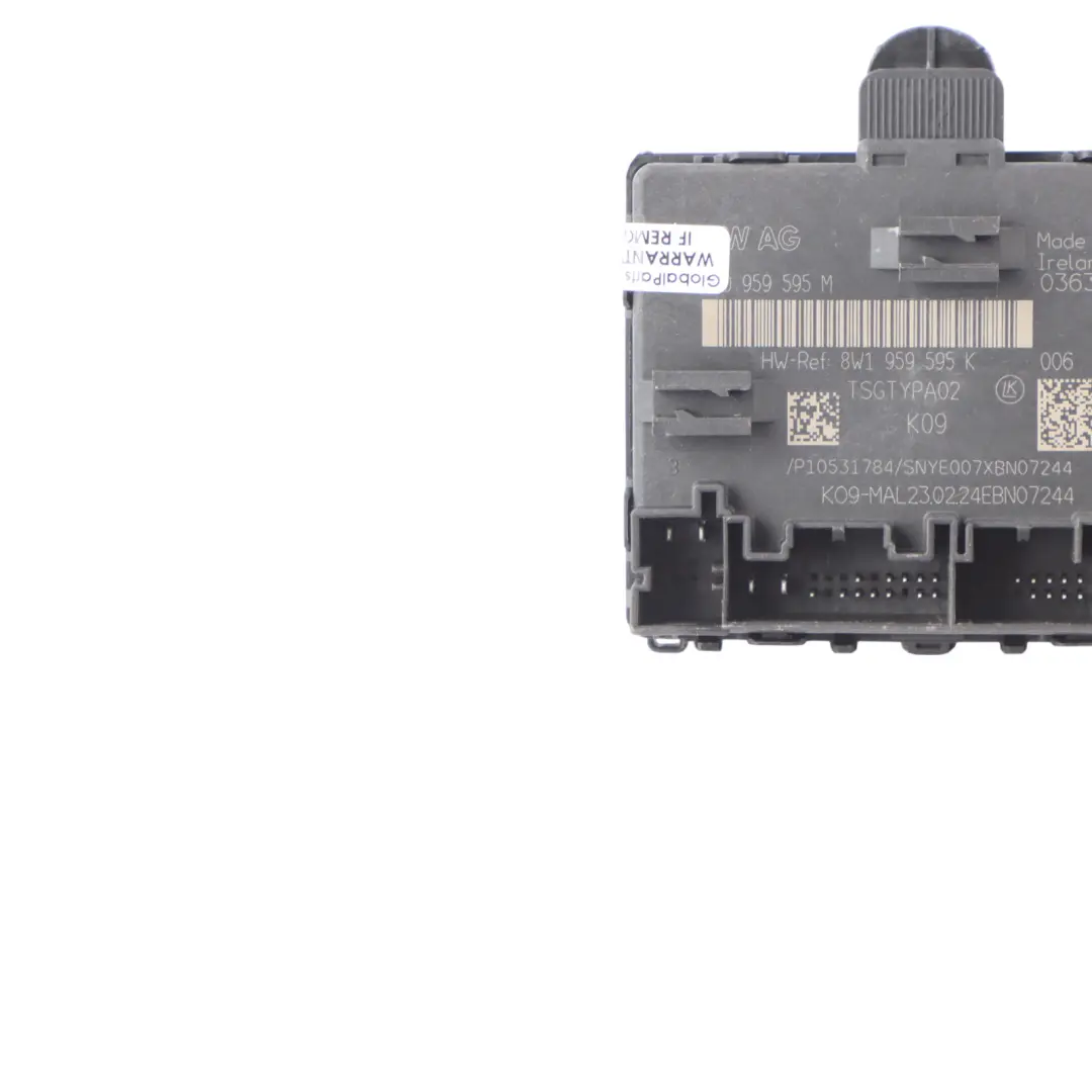 Moduł Sterownik Drzwi Przednich Strona Pasażera do Audi Q2 GA o numerze 5Q0959595M Audi Q2 GA Moduł Sterownik Drzwi Przednich Strona Pasażera - SKU 5Q0959595M - Numer Części 5Q0959595M