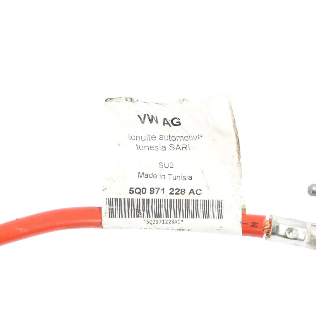Roc Terminal De Batería Cable Positivo para Audi Q2 GA Volkswagen T con número de pieza 5Q0971228AC Audi Q2 GA Volkswagen T Roc Terminal De Batería Cable Positivo - SKU 5Q0971228AC - Número de pieza 5Q0971228AC
