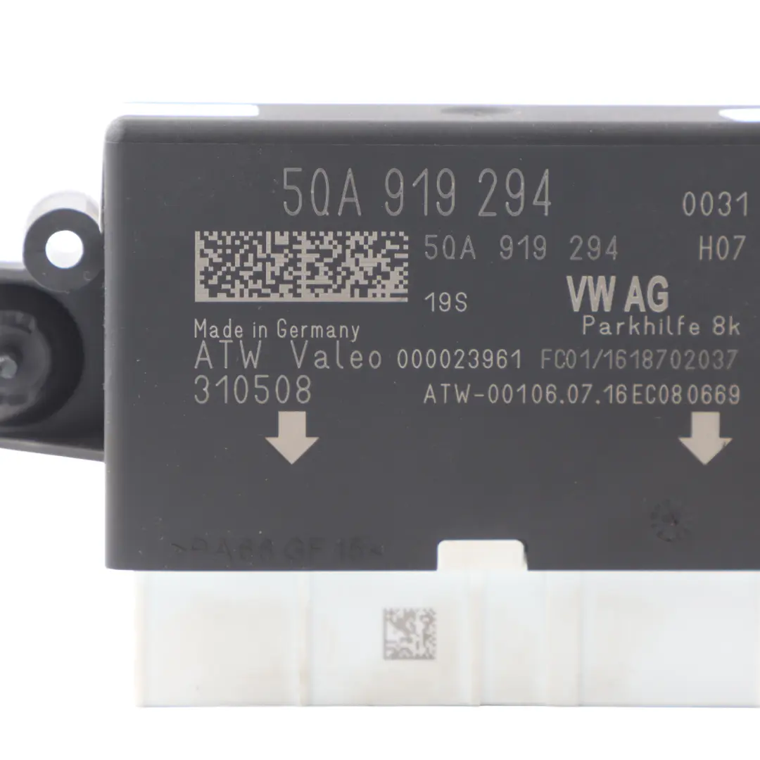 PDC Module Audi A3 8V Q2 GA VW Crafter PDC Assist Control Unit to with Part number 5QA919294 PDC Module Audi A3 8V Q2 GA VW Crafter PDC Assist Control Unit - SKU 5QA919294 - Part number 5QA919294