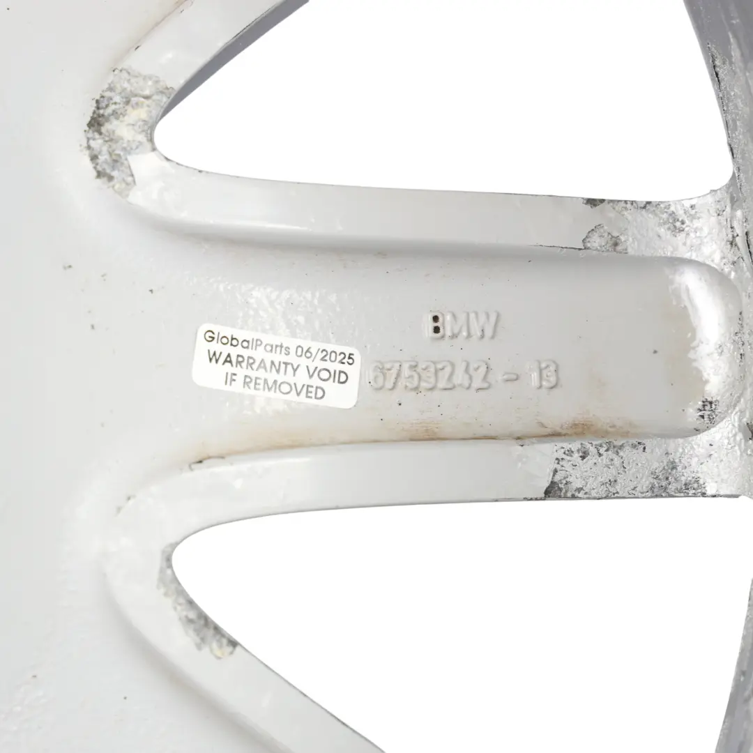 BMW E65 E66 llanta trasera aleación plata 19 "Star Spoke 95 10J ET:24 - SKU 6753242-1 - Número de pieza 6753242