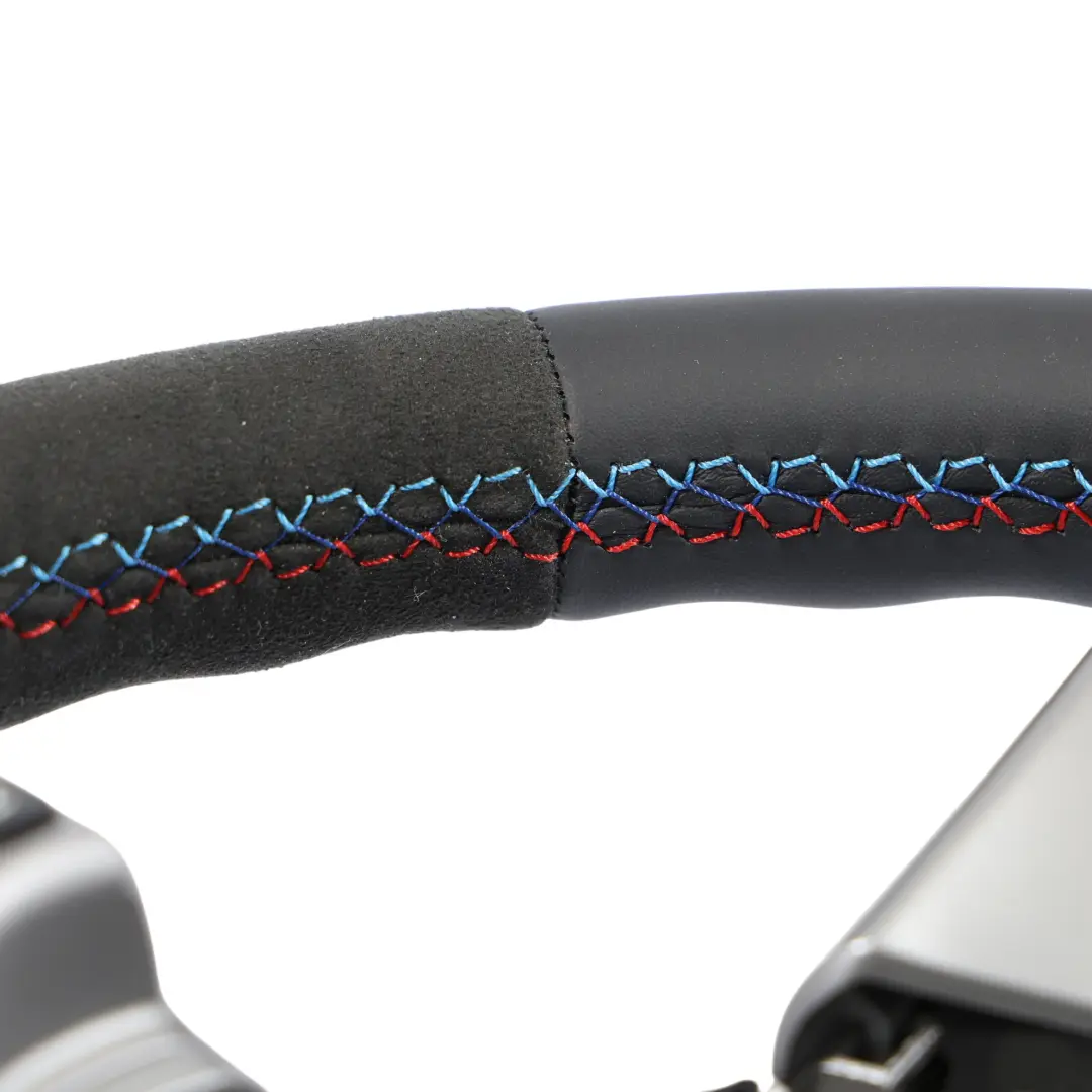 Steering Wheel NEW Black Leather Alcantara M Sport Look to BMW Z4 E85 Roadster with Part number 6763532 BMW Z4 E85 Roadster Steering Wheel NEW Black Leather Alcantara M Sport Look - SKU 6763532-2 - Part number 6763532