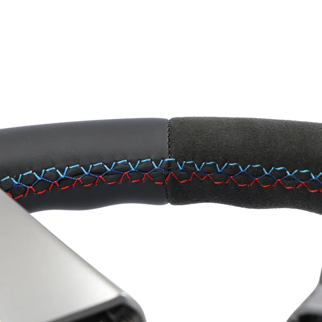 Steering Wheel NEW Black Leather Alcantara M Sport Look to BMW Z4 E85 Roadster with Part number 6763532 BMW Z4 E85 Roadster Steering Wheel NEW Black Leather Alcantara M Sport Look - SKU 6763532-2 - Part number 6763532