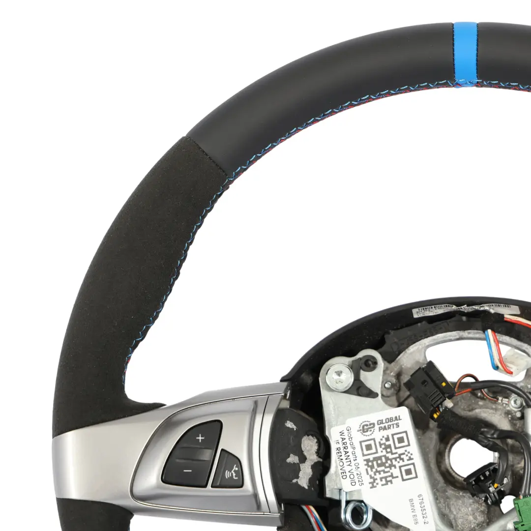 BMW Z4 E85 Roadster Steering Wheel NEW Black Leather Alcantara M Sport Look - SKU 6763532-2 - Part number 6763532