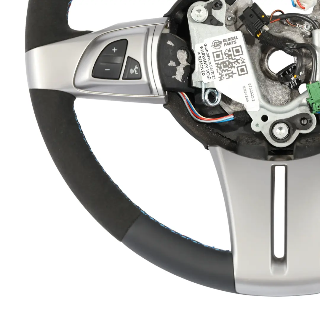 BMW Z4 E85 Roadster Steering Wheel NEW Black Leather Alcantara M Sport Look - SKU 6763532-2 - Part number 6763532