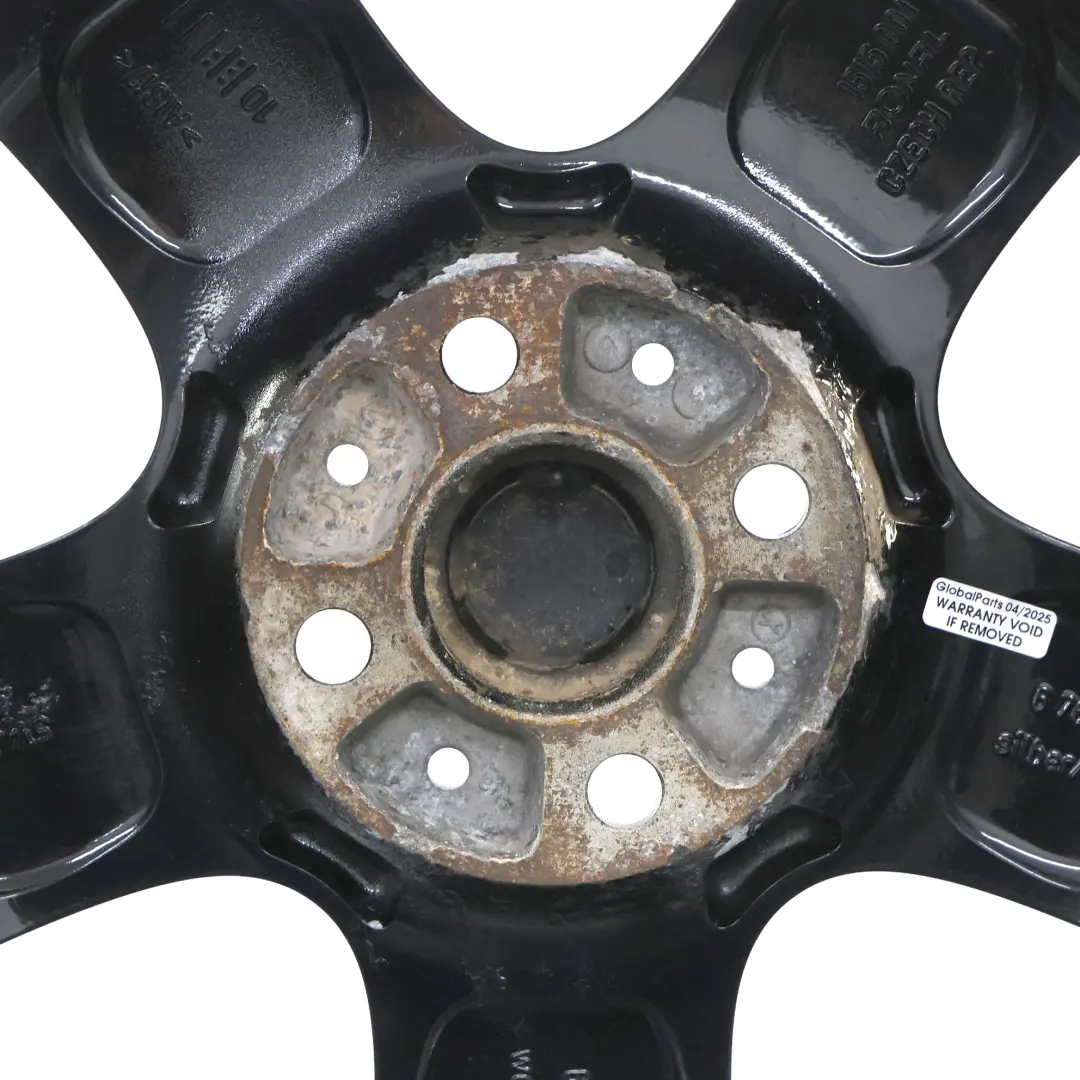 Mini Cooper One R50 R55 R56 Black Wheel Alloy Rim 15" 5-Start Spooler 100 - SKU 6768498-6 - Part number 6768498