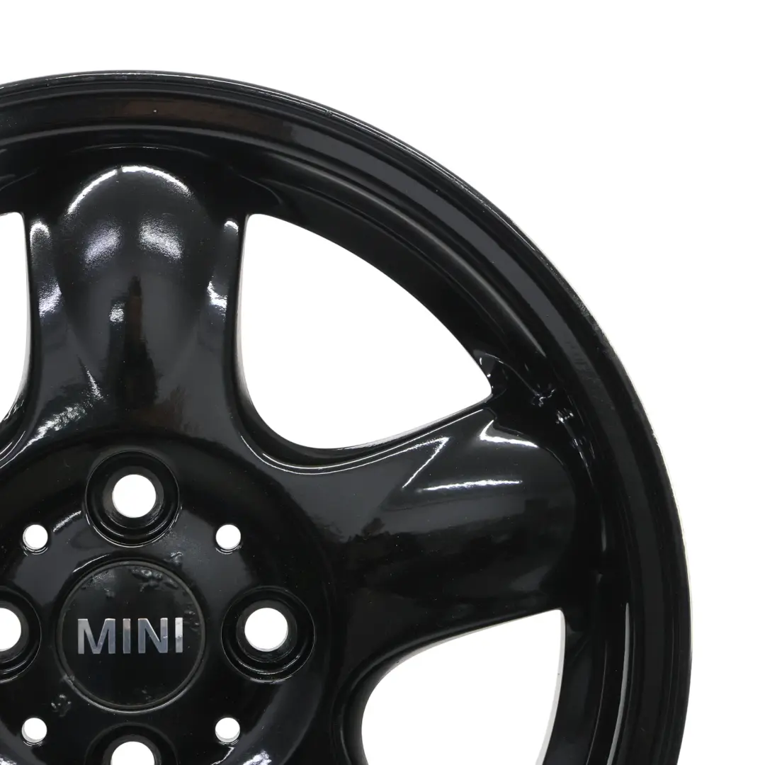 Felgen Alufelge Schwarz 15" 5 Star Spooler 100 für Mini Cooper R50 R56 mit Teilenummer 6768498 Mini Cooper R50 R56 Felgen Alufelge Schwarz 15" 5 Star Spooler 100 - SKU 6768498-6 - Teilenummer 6768498