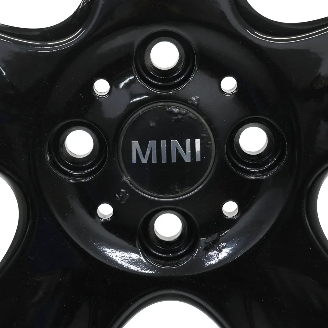 Cerchio in Lega Nero 15" 5-Start Spooler 100 per Mini Cooper One R50 R55 R56 con numero di parte 6768498 Mini Cooper One R50 R55 R56 Cerchio in Lega Nero 15" 5-Start Spooler 100 - SKU 6768498-6 - Numero di parte 6768498