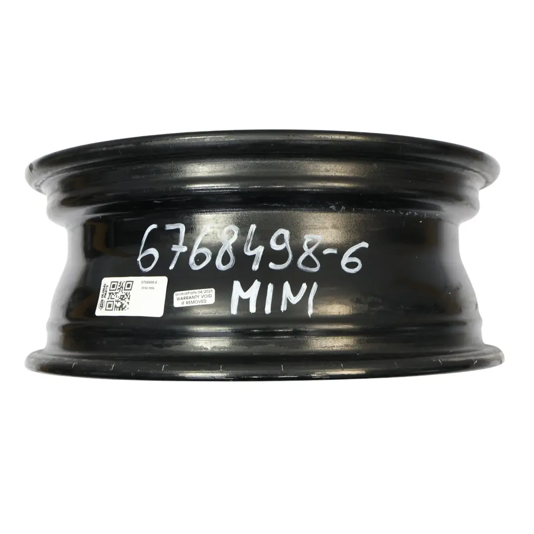 Alloy Rim 15" 5-Start Spooler 100 to Mini Cooper One R50 R55 R56 Black Wheel with Part number 6768498 Mini Cooper One R50 R55 R56 Black Wheel Alloy Rim 15" 5-Start Spooler 100 - SKU 6768498-6 - Part number 6768498