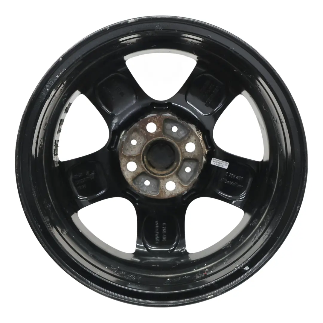 Felgen Alufelge Schwarz 15" 5 Star Spooler 100 für Mini Cooper R50 R56 mit Teilenummer 6768498 Mini Cooper R50 R56 Felgen Alufelge Schwarz 15" 5 Star Spooler 100 - SKU 6768498-6 - Teilenummer 6768498