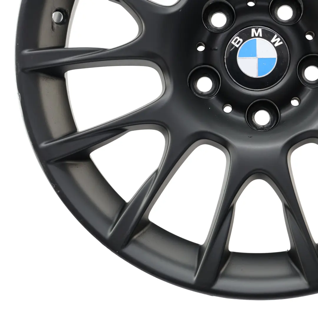 Front Schwarz Alufelge 18" Motorsport Styling 216 8J ET:34 für BMW E90 mit Teilenummer 6770464 BMW E90 Front Schwarz Alufelge 18" Motorsport Styling 216 8J ET:34 - SKU 6770464-4 - Teilenummer 6770464