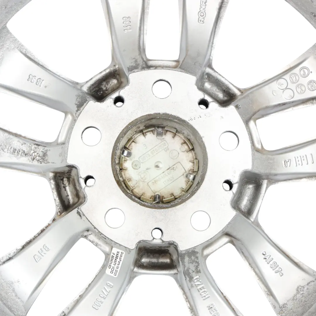 Alloy Wheel Rim 16" Double Spoke 154 7J ET:34 to BMW E90 E91 with Part number 6775593 BMW E90 E91 Alloy Wheel Rim 16" Double Spoke 154 7J ET:34 - SKU 6775593-4 - Part number 6775593