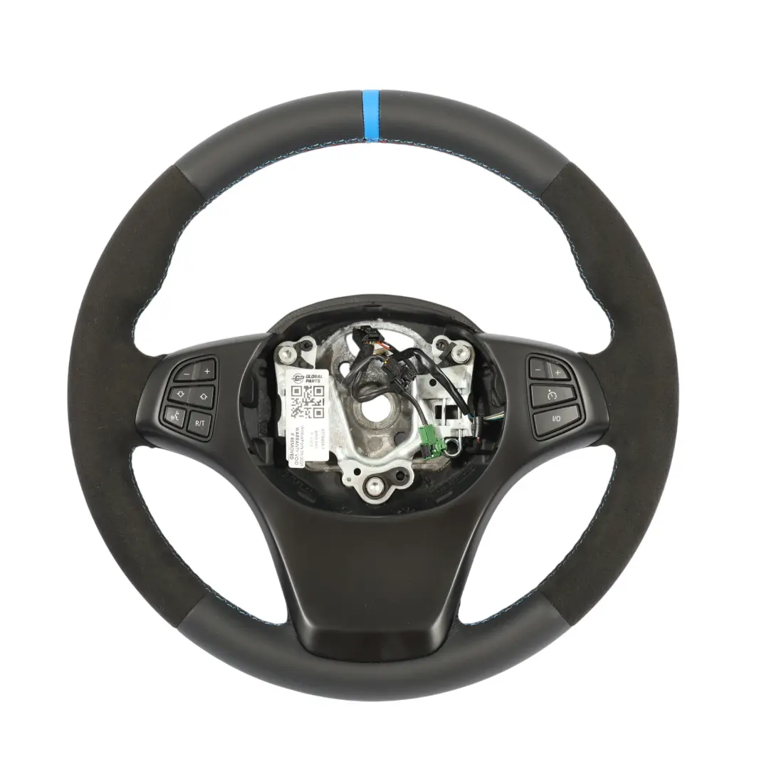NUOVO Pelle Nera Alcantara M-Tricolore per BMW X3 E83 X5 E53 Volante Sport con numero di parte 6778404 BMW X3 E83 X5 E53 Volante Sport NUOVO Pelle Nera Alcantara M-Tricolore - SKU 6778404-1 - Numero di parte 6778404