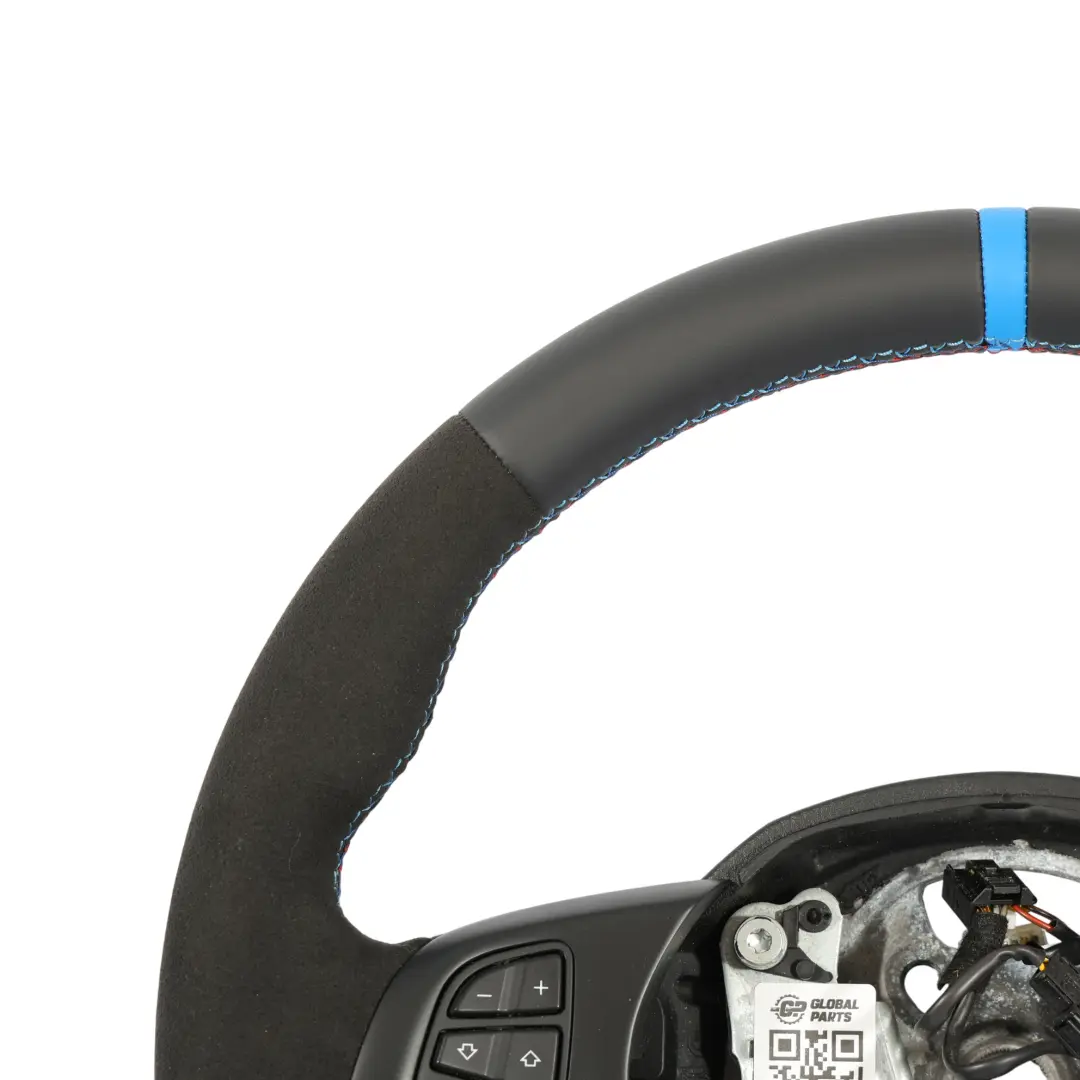 NUOVO Pelle Nera Alcantara M-Tricolore per BMW X3 E83 X5 E53 Volante Sport con numero di parte 6778404 BMW X3 E83 X5 E53 Volante Sport NUOVO Pelle Nera Alcantara M-Tricolore - SKU 6778404-1 - Numero di parte 6778404