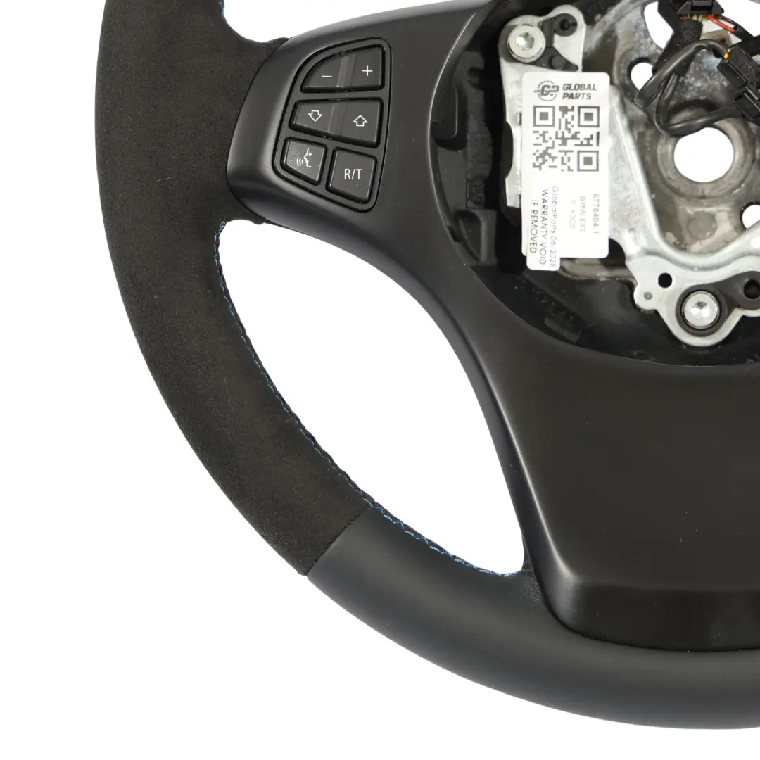 NUOVO Pelle Nera Alcantara M-Tricolore per BMW X3 E83 X5 E53 Volante Sport con numero di parte 6778404 BMW X3 E83 X5 E53 Volante Sport NUOVO Pelle Nera Alcantara M-Tricolore - SKU 6778404-1 - Numero di parte 6778404