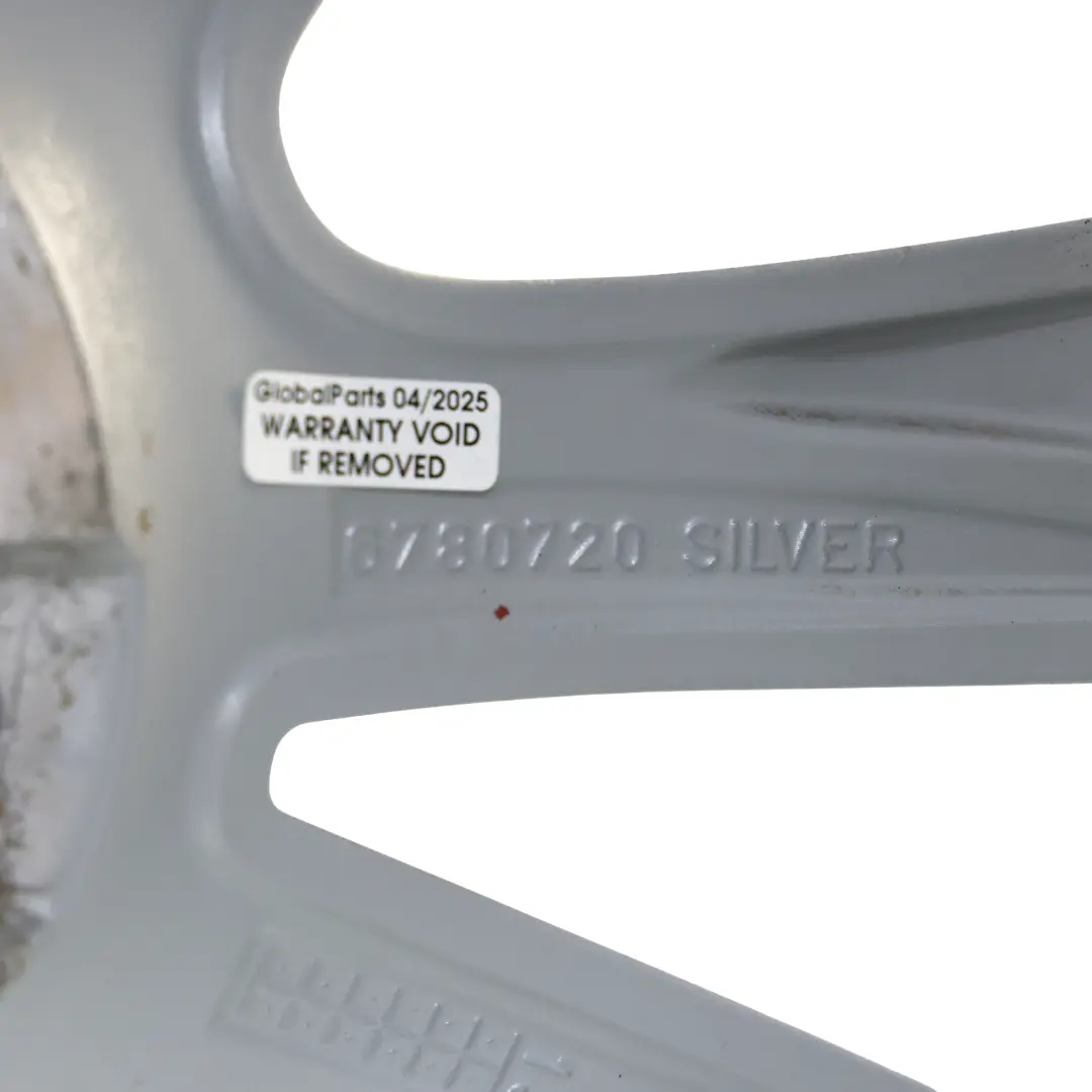 BMW F10 F11 F12 Silver Alloy Wheel Rim 17" V Spoke 236 8J ET:30 - SKU 6780720-3 - Part number 6780720