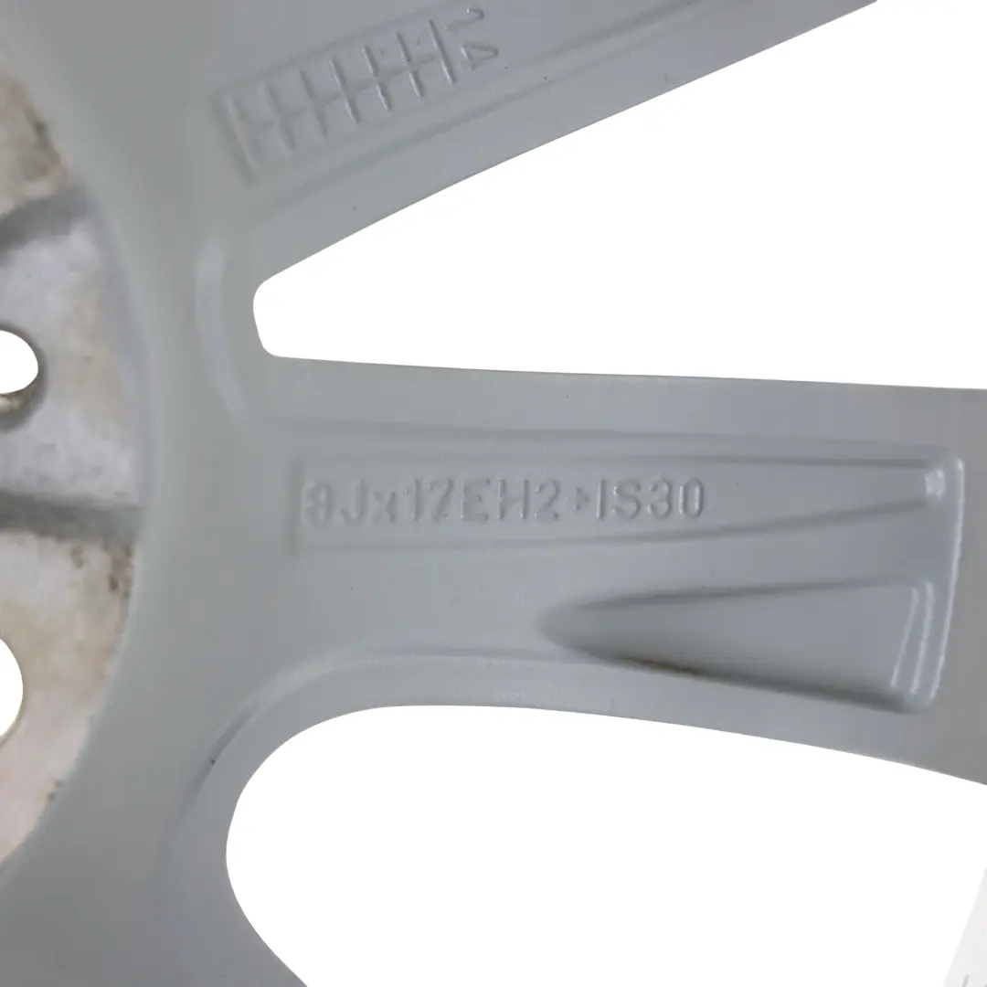 BMW F10 F11 F12 Silberne Leicht Metall Felge 17" V-Speiche 236 8J ET:30 - SKU 6780720-3 - Teilenummer 6780720
