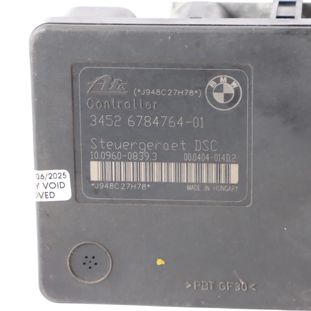 ABS DSC Module BMW E81 E87 E90 Pump ECU Hydro Unit 6789300 to with Part number 6784764 ABS DSC Module BMW E81 E87 E90 Pump ECU Hydro Unit 6789300 - SKU 6784764-1 - Part number 6784764