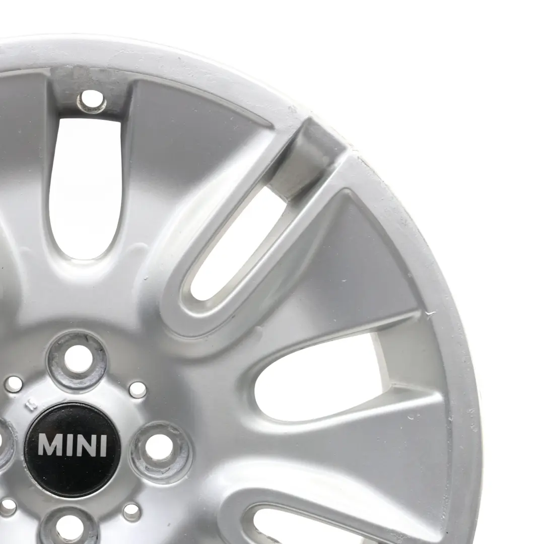 Llanta de aleación 17" Mini R55 R56 R57 Silver Shield 7J ET:48 para con número de pieza 6789797 Llanta de aleación 17" Mini R55 R56 R57 Silver Shield 7J ET:48 - SKU 6789797-1 - Número de pieza 6789797