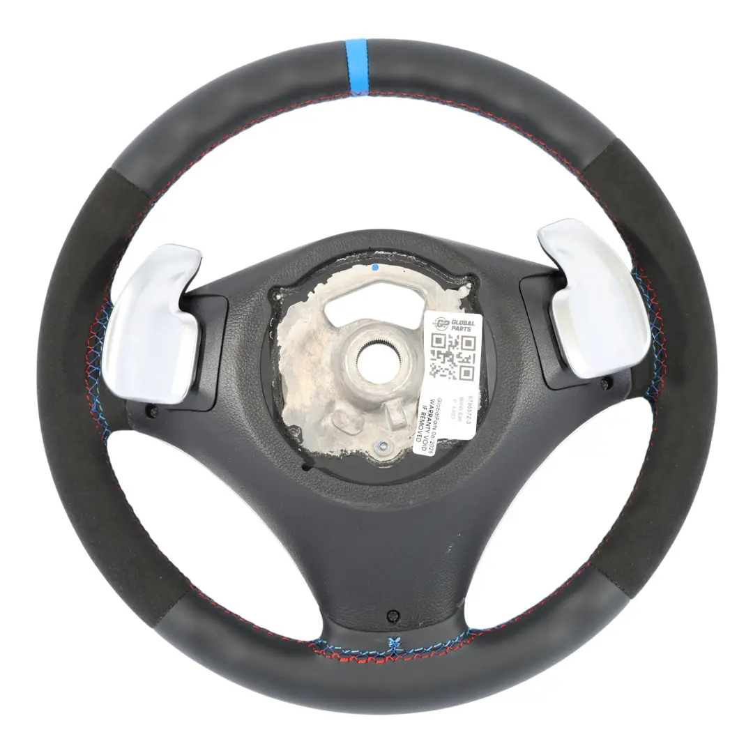 NUEVO Cuero Negro M-Sport Look Volante Palanca de Cambio para BMW E87 E90 E91 LCI con número de pieza 6795572 BMW E87 E90 E91 LCI NUEVO Cuero Negro M-Sport Look Volante Palanca de Cambio - SKU 6795572-3 - Número de pieza 6795572