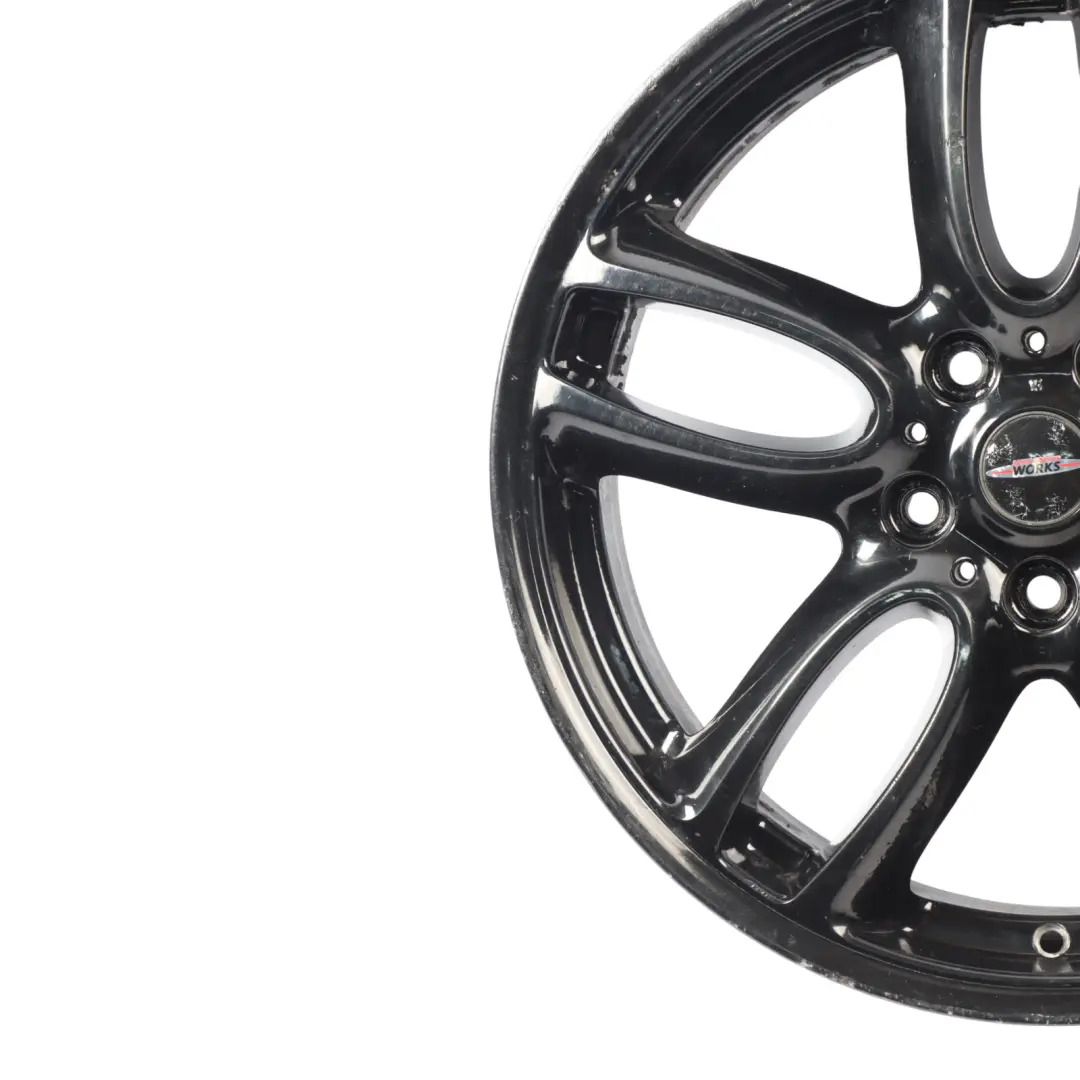 Schwarz Alufelge 19" 7,5J ET:52 Doppelspeiche R129 für Mini Cooper R60 R61 JCW mit Teilenummer 6796992 Mini Cooper R60 R61 JCW Schwarz Alufelge 19" 7,5J ET:52 Doppelspeiche R129 - SKU 6796992-2 - Teilenummer 6796992