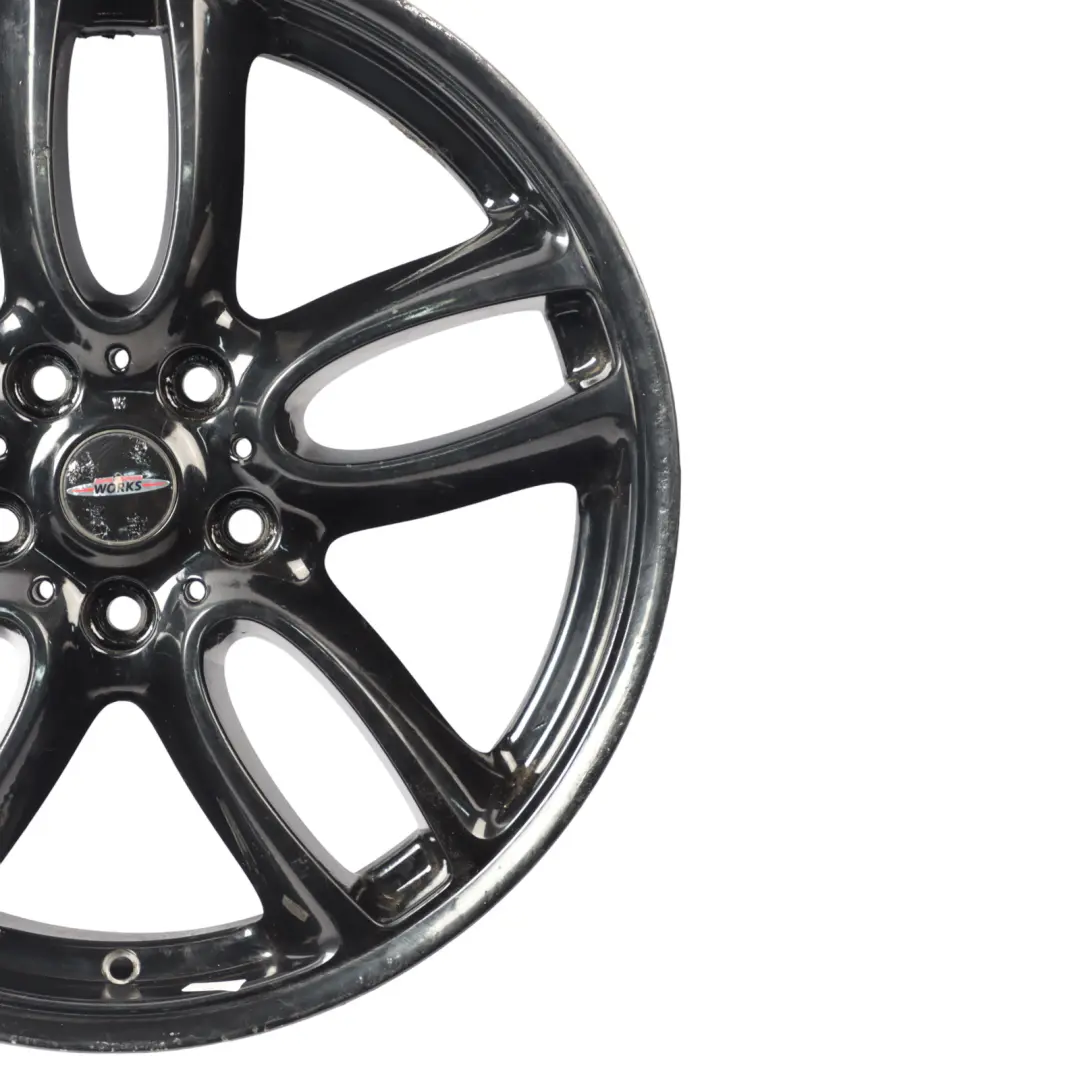 Schwarz Alufelge 19" 7,5J ET:52 Doppelspeiche R129 für Mini Cooper R60 R61 JCW mit Teilenummer 6796992 Mini Cooper R60 R61 JCW Schwarz Alufelge 19" 7,5J ET:52 Doppelspeiche R129 - SKU 6796992-2 - Teilenummer 6796992