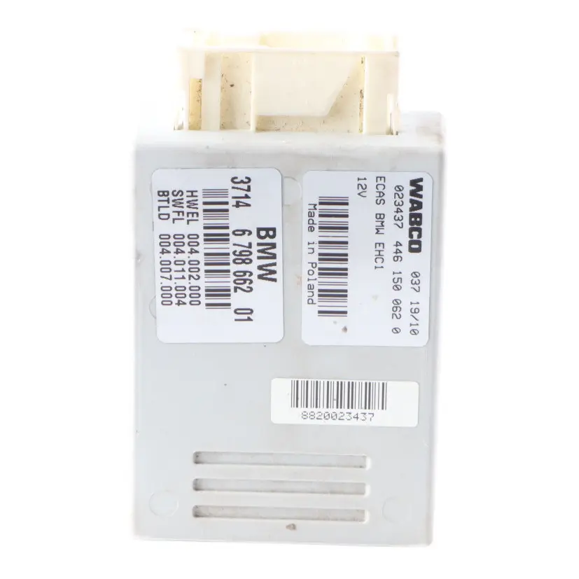 Control Module BMW F07 F10 F11 Air Suspension ECU Unit to with Part number 6798662 Control Module BMW F07 F10 F11 Air Suspension ECU Unit - SKU 6798662 - Part number 6798662