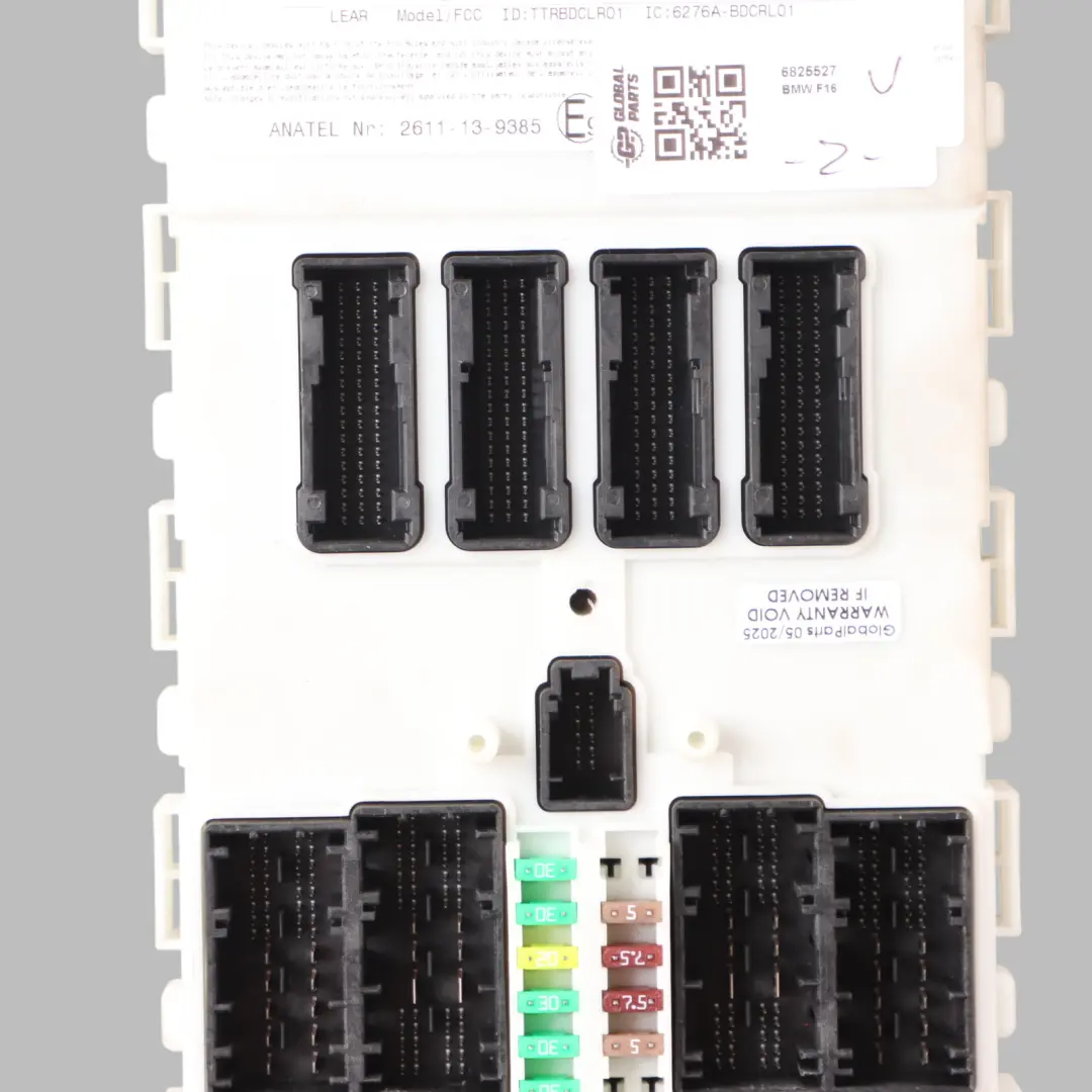 BMW F15 F16 Body Domain Controller BDC Control Unit Module LR01 ECU - SKU 6825527 - Part number 6825527