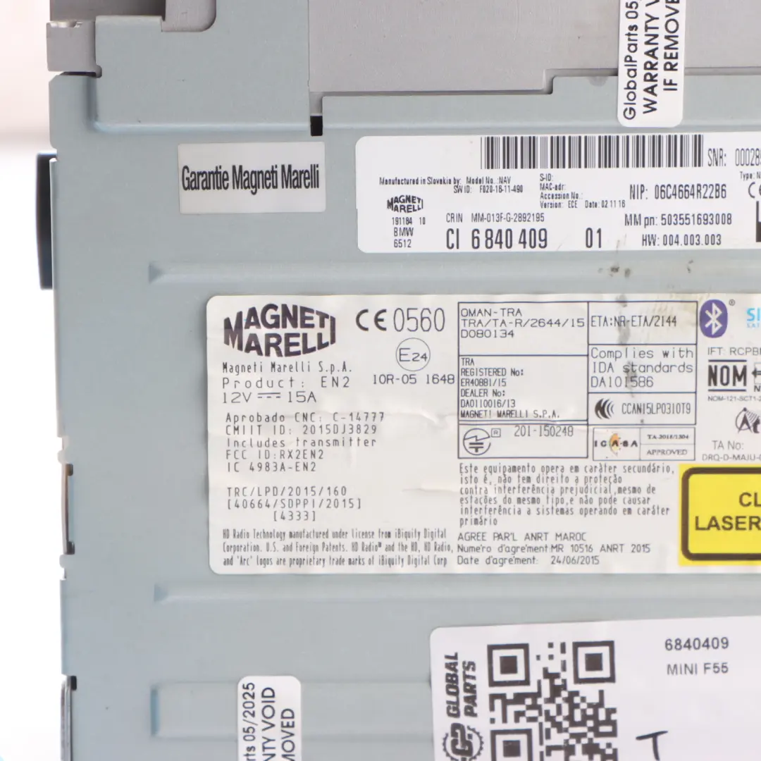 Radio Nawigacja Basic Media do BMW F45 F46 Mini F54 F55 F56 o numerze 6840409 BMW F45 F46 Mini F54 F55 F56 Radio Nawigacja Basic Media - SKU 6840409 - Numer Części 6840409