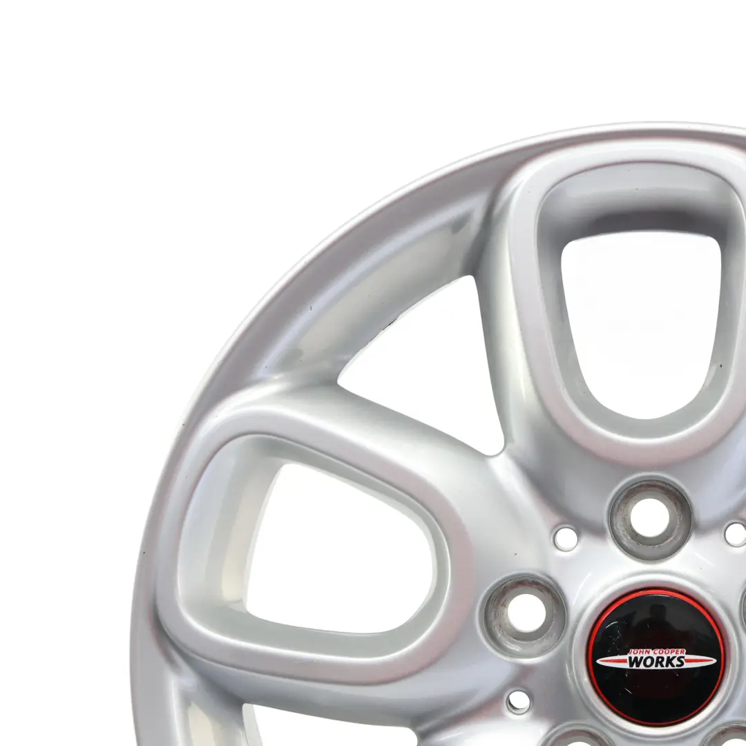 Silberne Leichtmetallfelge 16" Loop Speiche 494 6,5J ET:54 für Mini Cooper F55 F56 mit Teilenummer 6855103 Mini Cooper F55 F56 Silberne Leichtmetallfelge 16" Loop Speiche 494 6,5J ET:54 - SKU 6855103-1 - Teilenummer 6855103