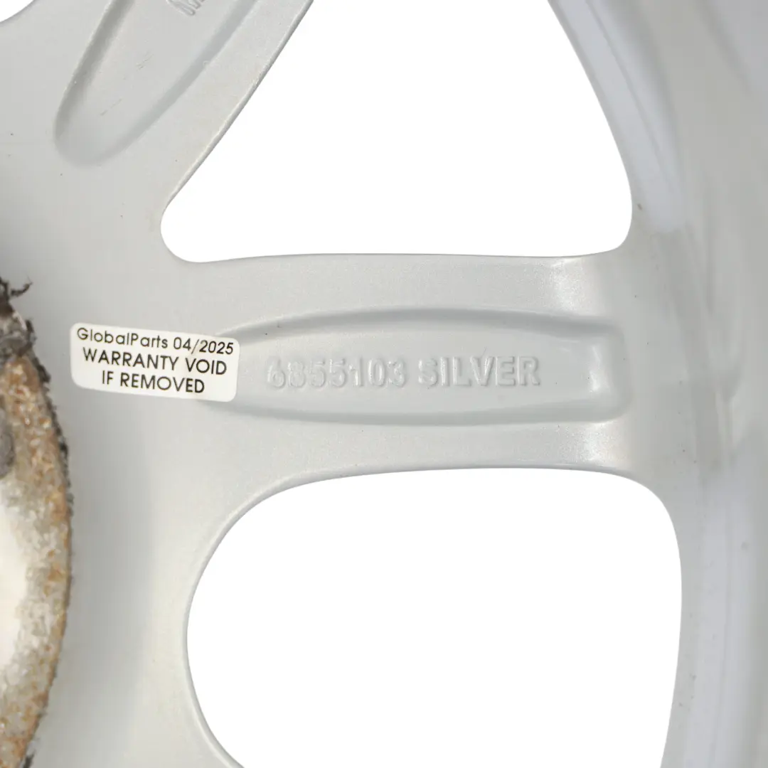 Silberne Leichtmetallfelge 16" Loop Speiche 494 6,5J ET:54 für Mini Cooper F55 F56 mit Teilenummer 6855103 Mini Cooper F55 F56 Silberne Leichtmetallfelge 16" Loop Speiche 494 6,5J ET:54 - SKU 6855103-2 - Teilenummer 6855103