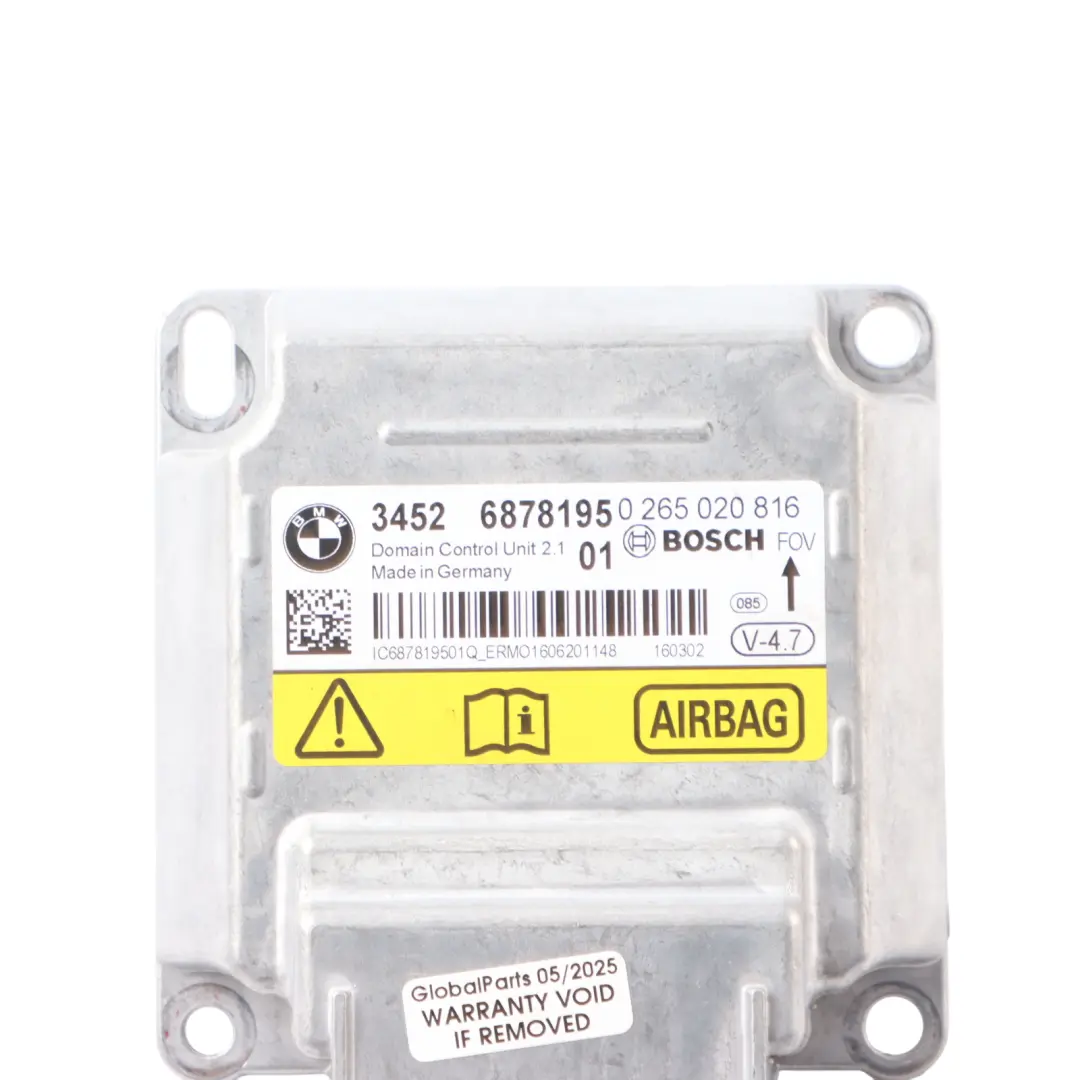 Air Module BMW X5 F15 X6 F16 ECU ICM Control Unit - SKU 6878195 - Part number 6878195