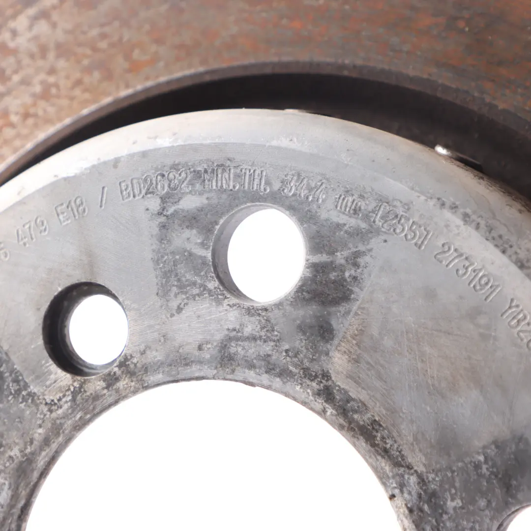 Brake Disc BMW F10 F11 F12 Front Wheel Ventilated Left Right N/O/S Set to with Part number 6898729 Brake Disc BMW F10 F11 F12 Front Wheel Ventilated Left Right N/O/S Set - SKU 6898729 - Part number 6898729