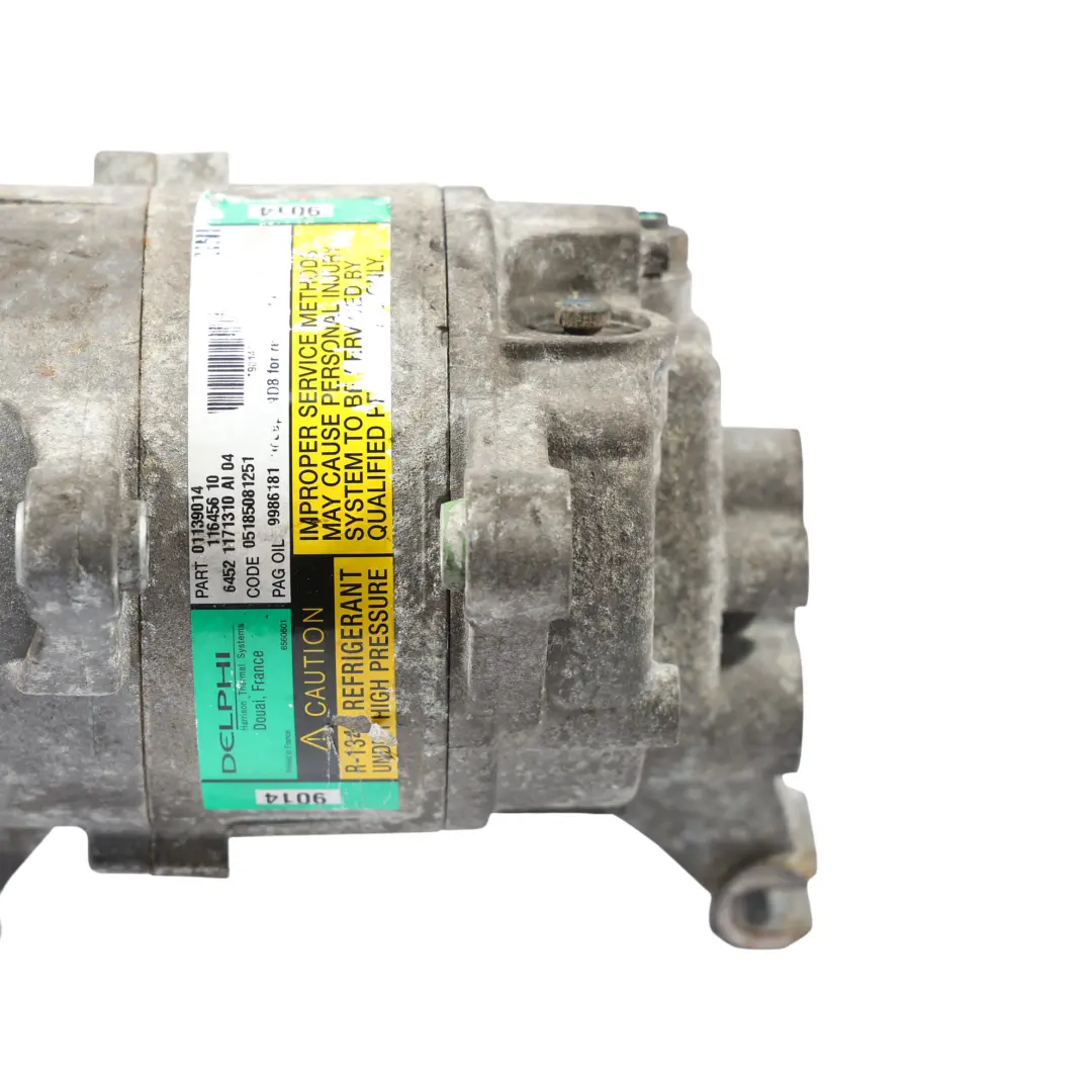 A/C Pompa Compressore Aria Condizionata 1171310 per Mini R50 R52 R53 con numero di parte 6918122 Mini R50 R52 R53 A/C Pompa Compressore Aria Condizionata 1171310 - SKU 6918122-3 - Numero di parte 6918122