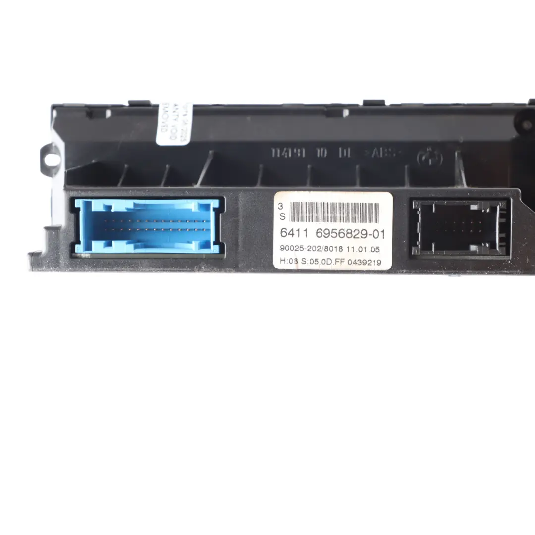 Climate Control Unit BMW E60 E61 E63 A/C Heater Switch Panel Automatic to with Part number 6956829 Climate Control Unit BMW E60 E61 E63 A/C Heater Switch Panel Automatic - SKU 6956829-1 - Part number 6956829