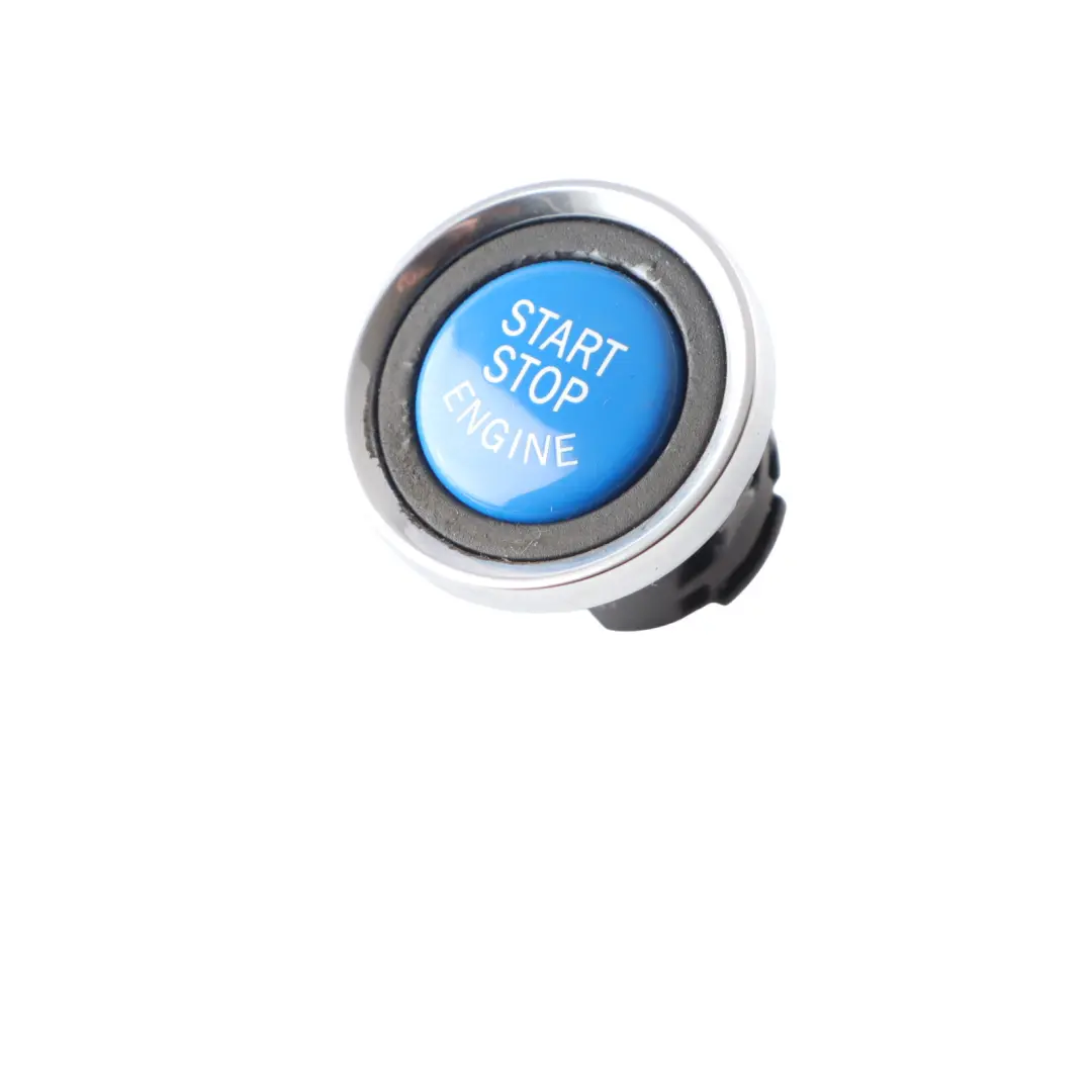 BMW E92 E93 Start Stop Ignition Switch Button Chrome Pearl Blue - SKU 6973276-4 - Part number 6973276