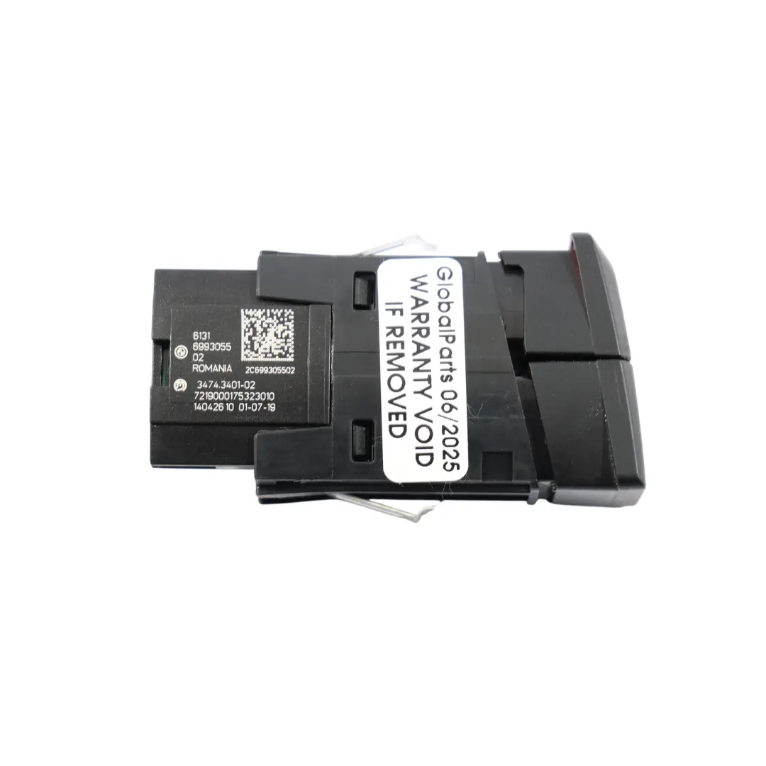 Panel De Interruptores BMW F98 G01 G02 Triángulo De Advertencia Botón para con número de pieza 6993055 Panel De Interruptores BMW F98 G01 G02 Triángulo De Advertencia Botón - SKU 6993055 - Número de pieza 6993055
