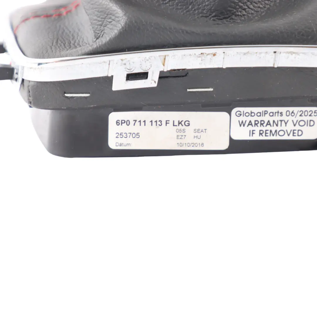 Selector Manual Transmission Knob 6 Speed to Seat Ibiza IV Gear with Part number 6P0711113F Seat Ibiza IV Gear Selector Manual Transmission Knob 6 Speed - SKU 6P0711113F - Part number 6P0711113F