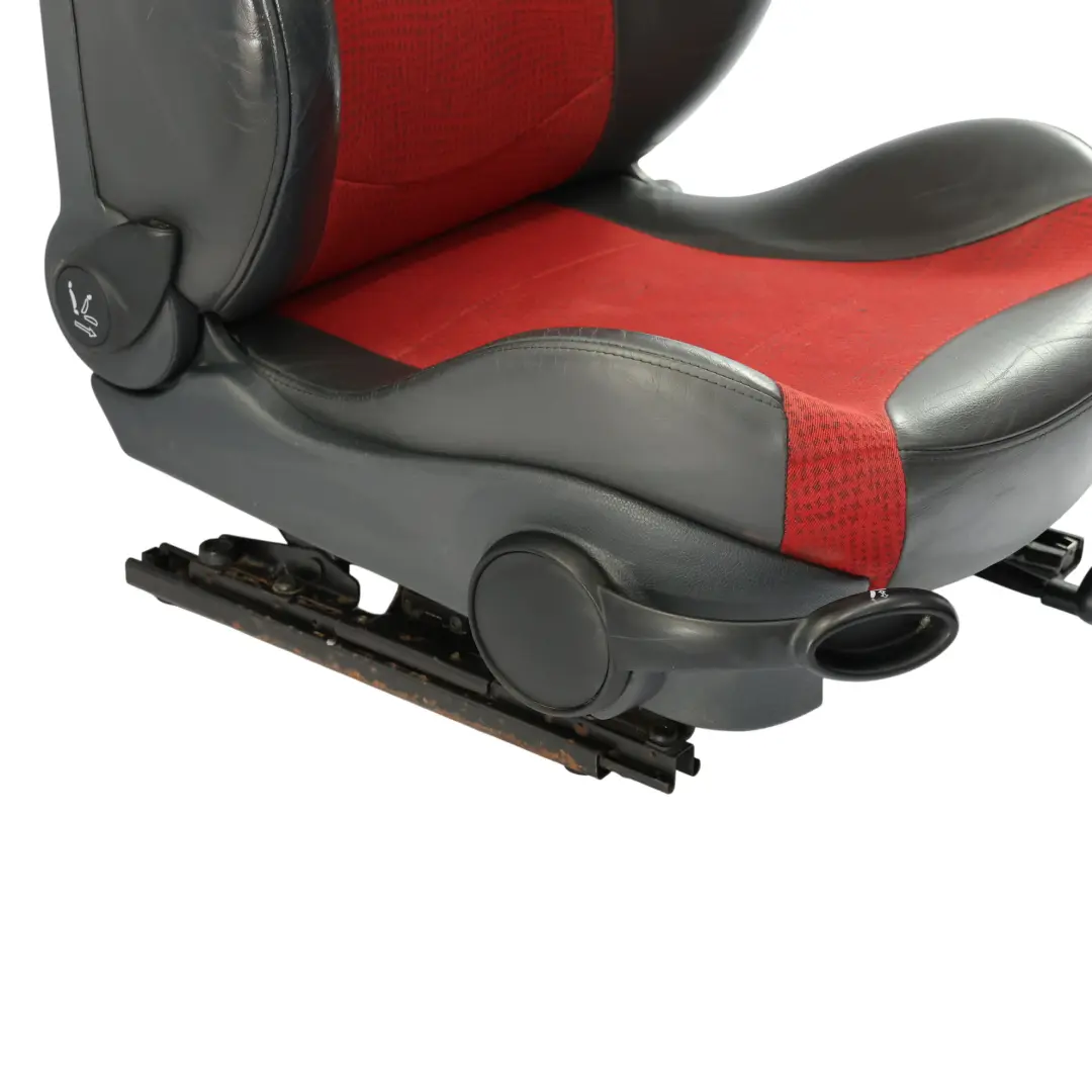 Front Sport Seat Left N/S Kaleido Cloth Leather Tartan Red to Mini Cooper One R50 with Part number 7073011 Mini Cooper One R50 Front Sport Seat Left N/S Kaleido Cloth Leather Tartan Red - SKU 7073011-1 - Part number 7073011